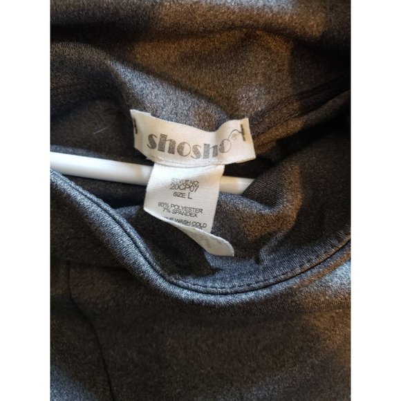 Shosho Gray Strecth Pants Women Size Large - Picture 2 of 3